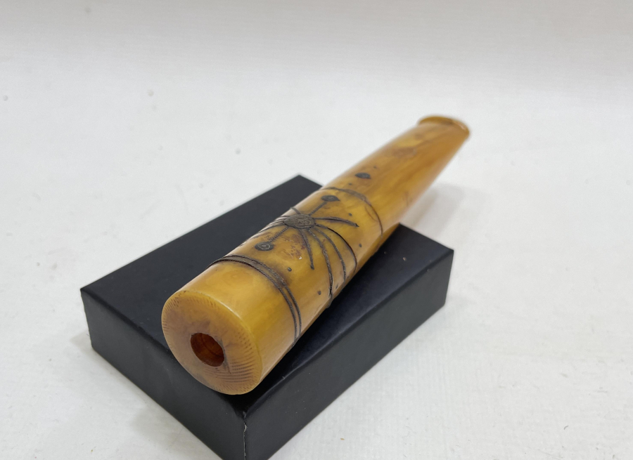 ÜZERİ OSMANLICA YAZILI DEV BOYDA AĞA İŞİ SİGARA AĞIZLIĞI