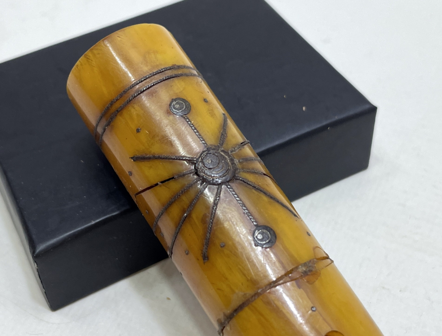 ÜZERİ OSMANLICA YAZILI DEV BOYDA AĞA İŞİ SİGARA AĞIZLIĞI