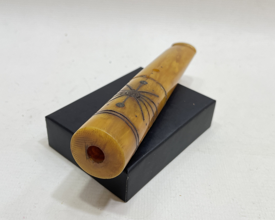 ÜZERİ OSMANLICA YAZILI DEV BOYDA AĞA İŞİ SİGARA AĞIZLIĞI