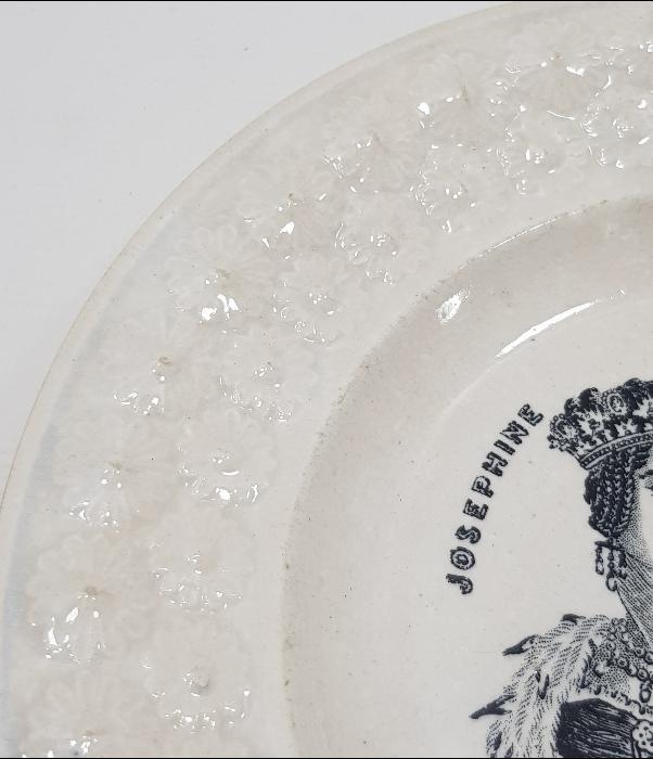 1840'LARDAN NORVEÇ KRALI OSCAR VE JOSEPHINE RESİMLİ PORSELEN TABAK