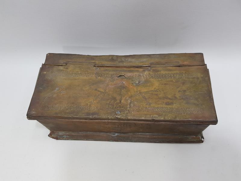 1905 TARİHLİ RUMCA YAZILI KAHVECİ KUTUSU