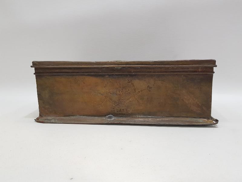 1905 TARİHLİ RUMCA YAZILI KAHVECİ KUTUSU