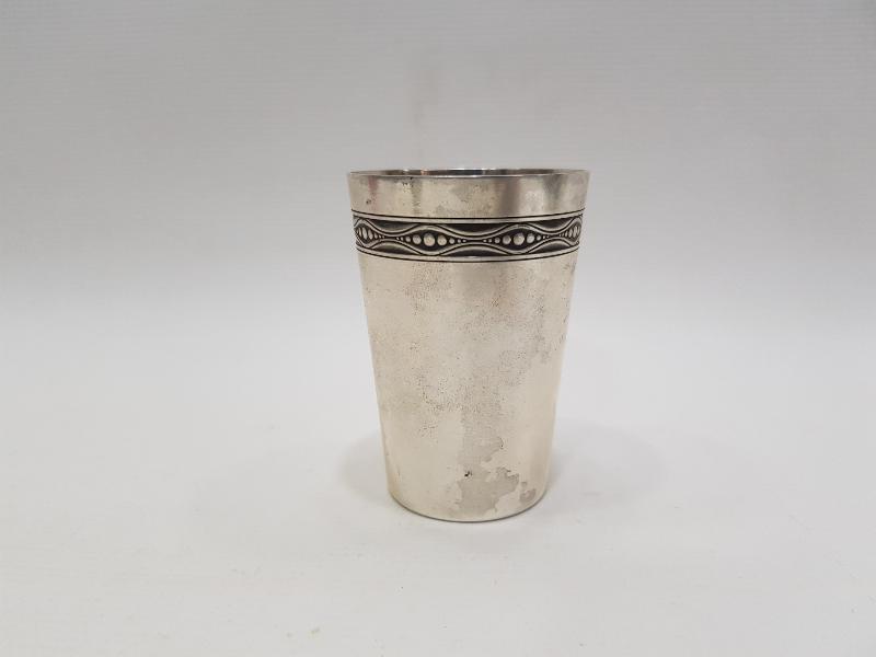 1936 TARİHLİ MASONİK GÜMÜŞ BARDAK
