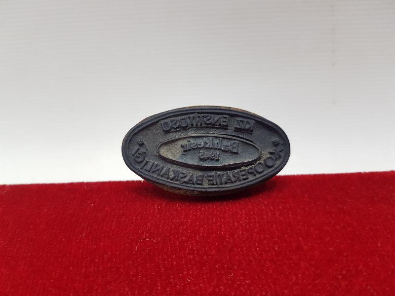 1945 BALIKESİR KIZ ENSTİTÜSÜ KOOPERATİF BAŞKANLIĞI MÜHÜRÜ