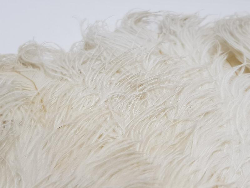 ANTİKA FİL DİŞİ SAPLI VE KAZ TÜYLÜ YELPAZE