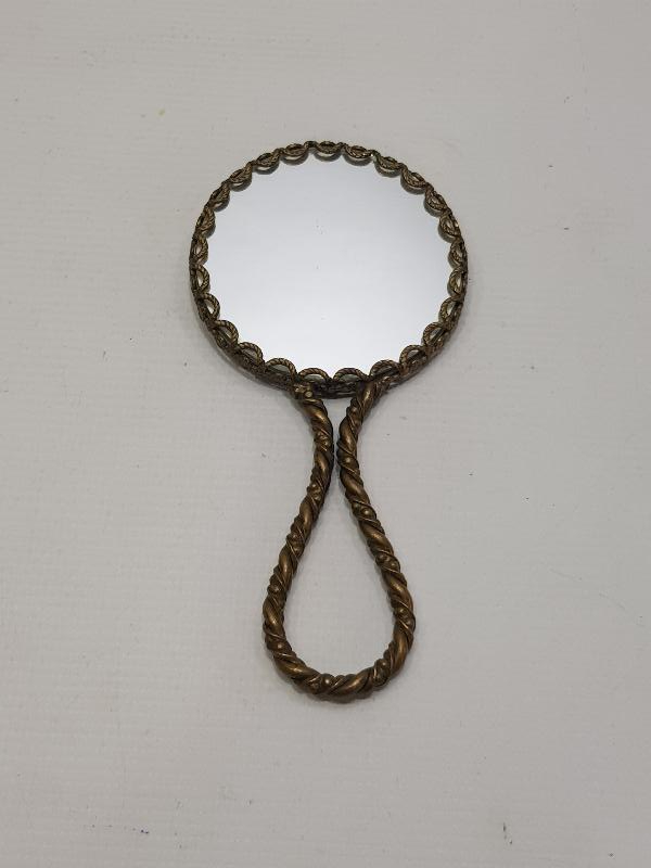 ANTİKA LIMOGES PORSELEN EL AYNASI