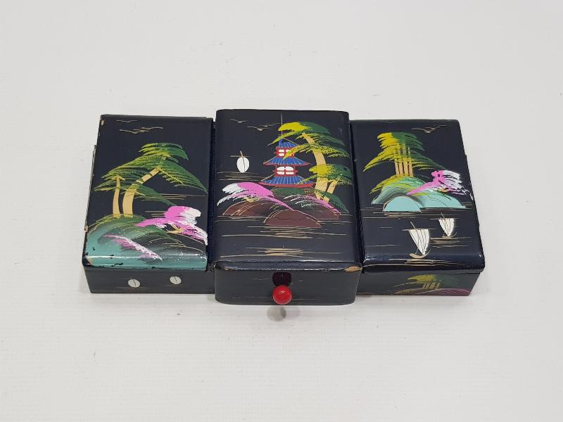 ANTİKA PAPIER MACHE MÜCEVHER KUTUSU