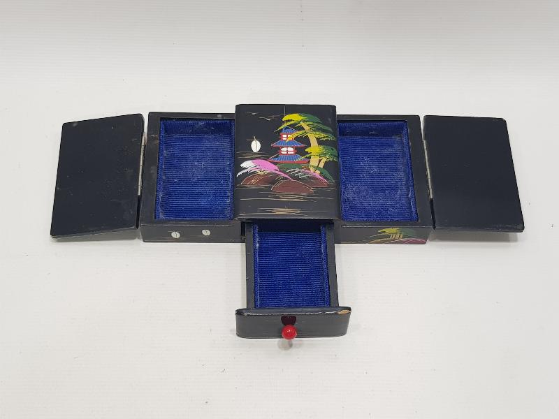 ANTİKA PAPIER MACHE MÜCEVHER KUTUSU