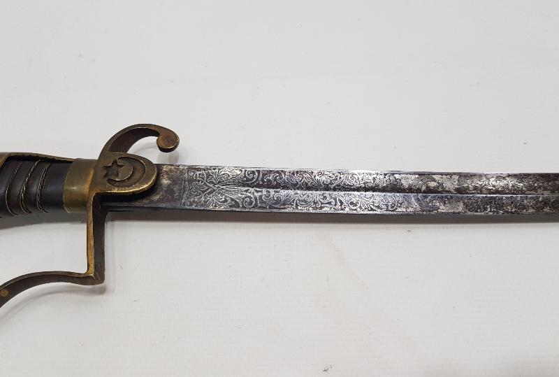 KIRKOR M. NARLIAN CONSTANTINOPLE YAZILI OSMANLI SUBAY KILICI