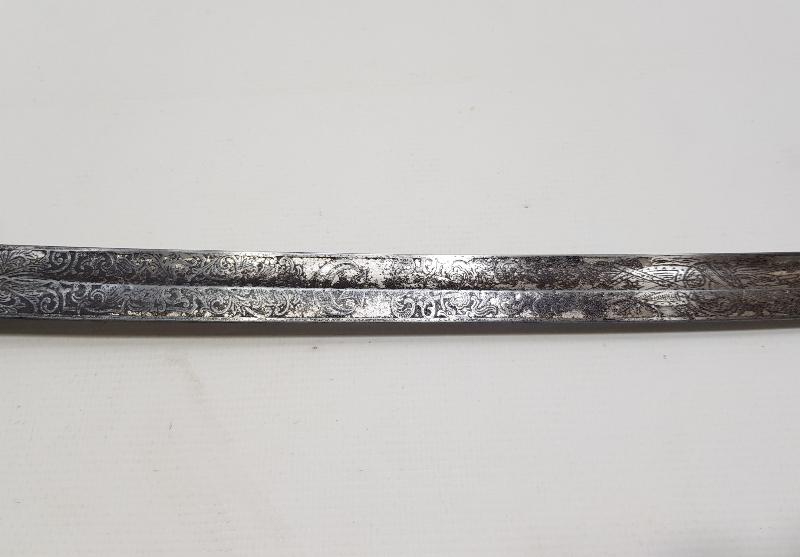 KIRKOR M. NARLIAN CONSTANTINOPLE YAZILI OSMANLI SUBAY KILICI