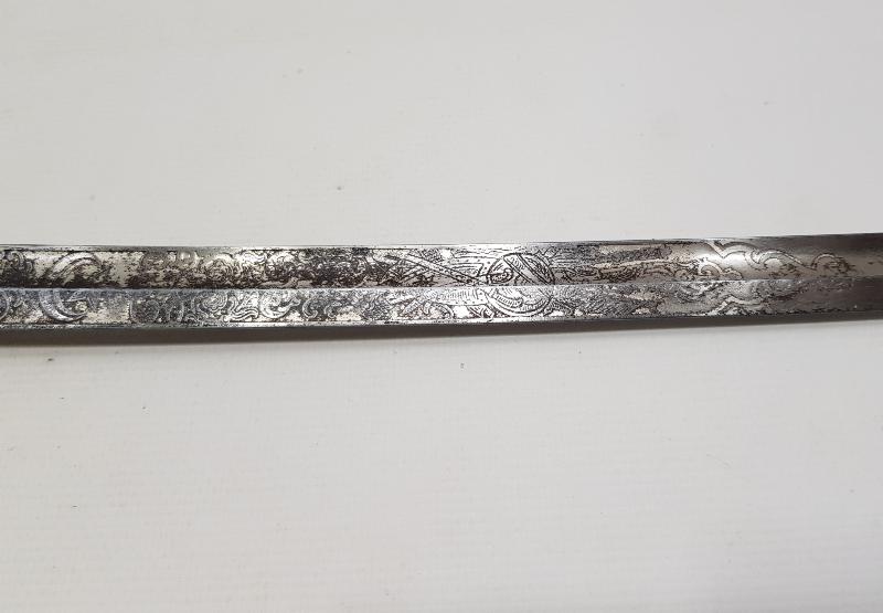 KIRKOR M. NARLIAN CONSTANTINOPLE YAZILI OSMANLI SUBAY KILICI