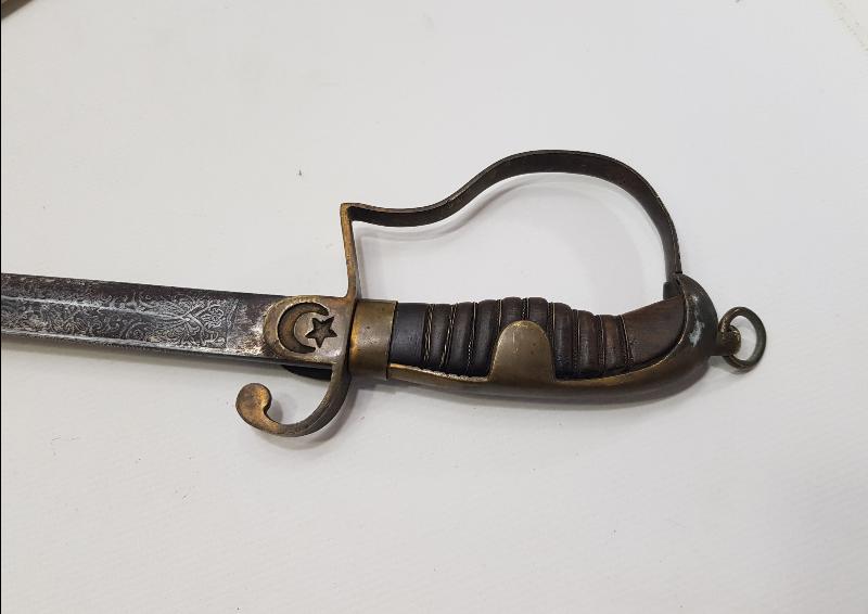 KIRKOR M. NARLIAN CONSTANTINOPLE YAZILI OSMANLI SUBAY KILICI