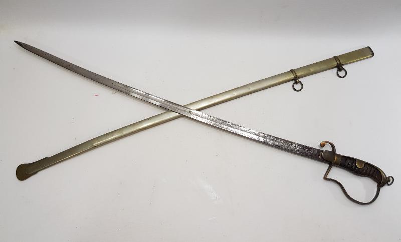 KIRKOR M. NARLIAN CONSTANTINOPLE YAZILI OSMANLI SUBAY KILICI