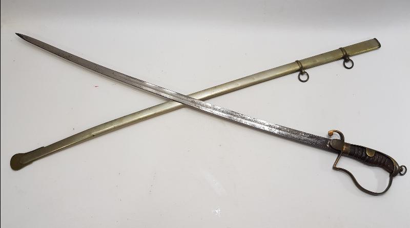 KIRKOR M. NARLIAN CONSTANTINOPLE YAZILI OSMANLI SUBAY KILICI