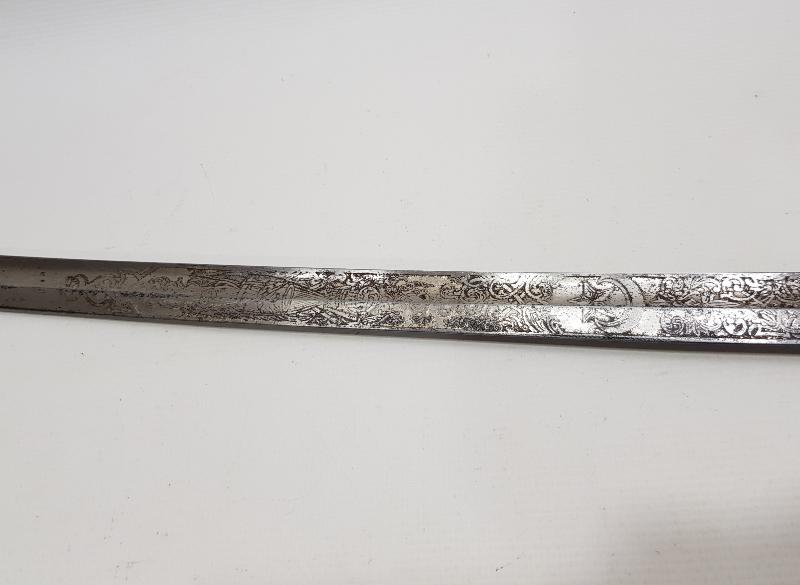 KIRKOR M. NARLIAN CONSTANTINOPLE YAZILI OSMANLI SUBAY KILICI