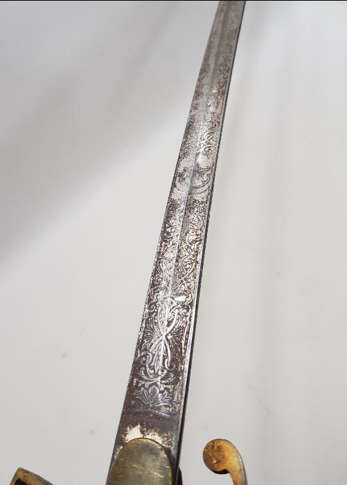 KIRKOR M. NARLIAN CONSTANTINOPLE YAZILI OSMANLI SUBAY KILICI