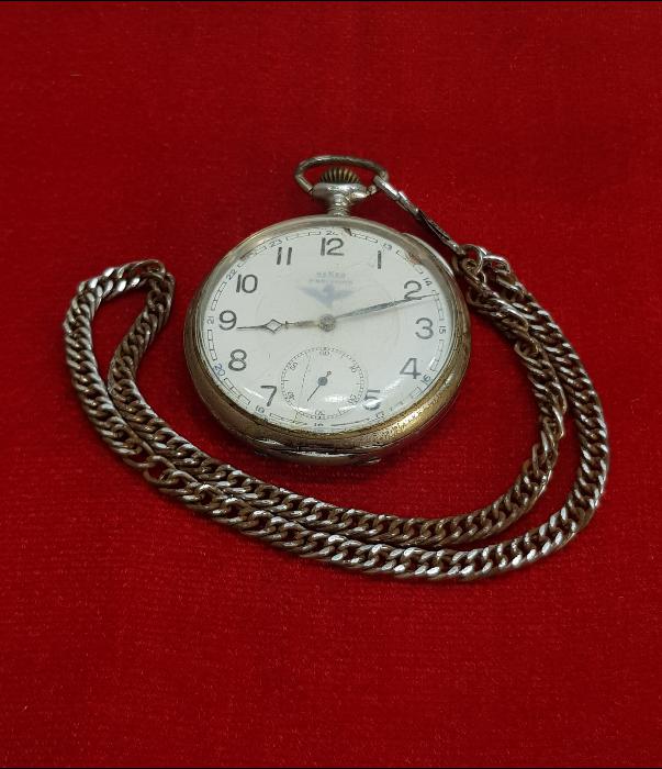 NEKER MARKA DEMİRYOLU VE TREN RESİMLİ CEP SAATİ