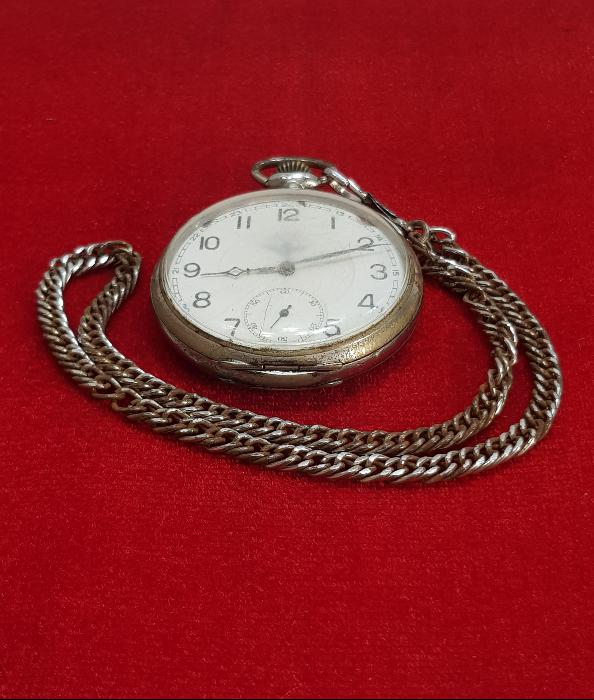 NEKER MARKA DEMİRYOLU VE TREN RESİMLİ CEP SAATİ