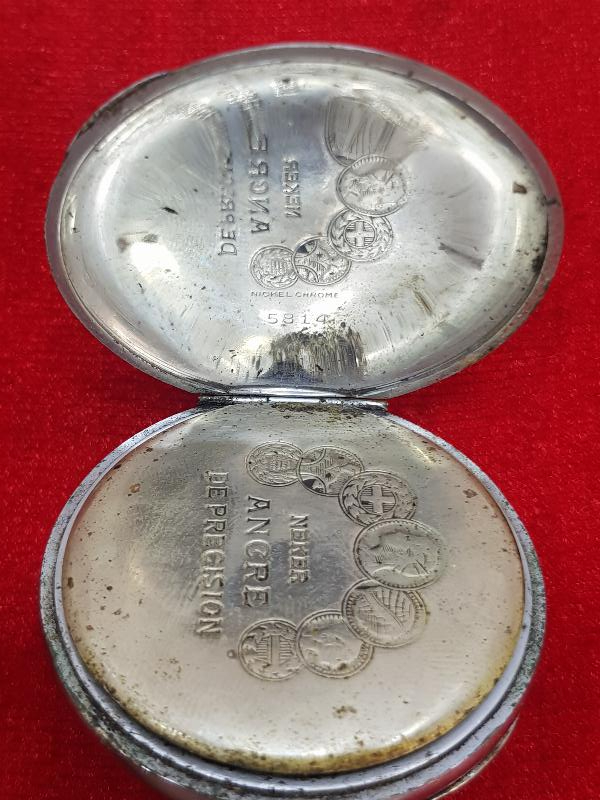 NEKER MARKA DEMİRYOLU VE TREN RESİMLİ CEP SAATİ