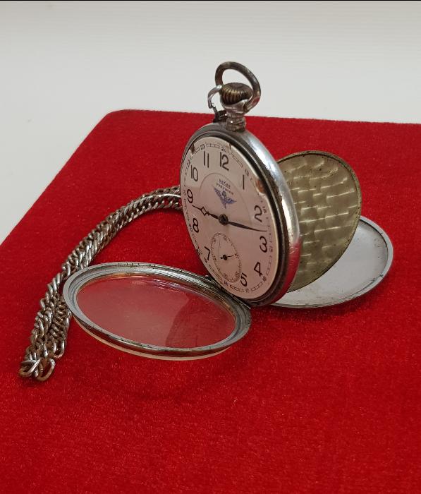 NEKER MARKA DEMİRYOLU VE TREN RESİMLİ CEP SAATİ