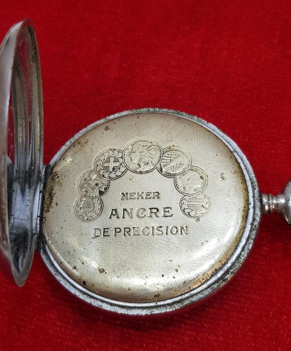 NEKER MARKA DEMİRYOLU VE TREN RESİMLİ CEP SAATİ