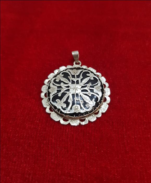 OLTU TAŞLI GÜMÜŞ KOLYE UCU