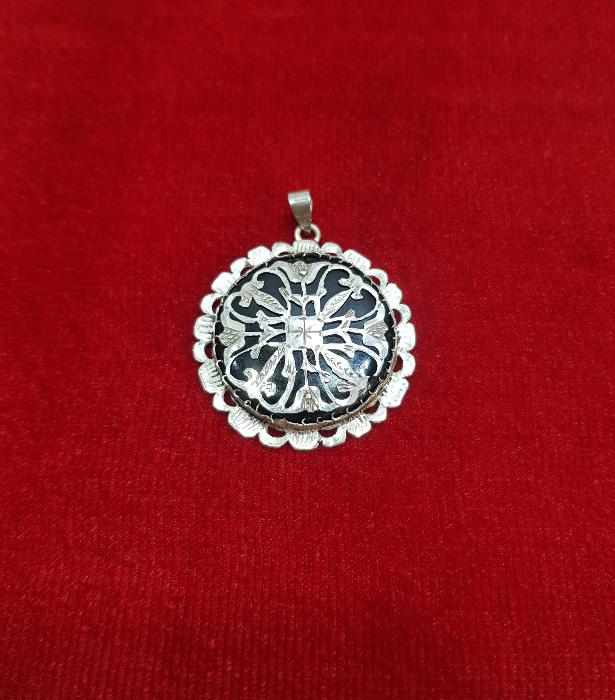 OLTU TAŞLI GÜMÜŞ KOLYE UCU