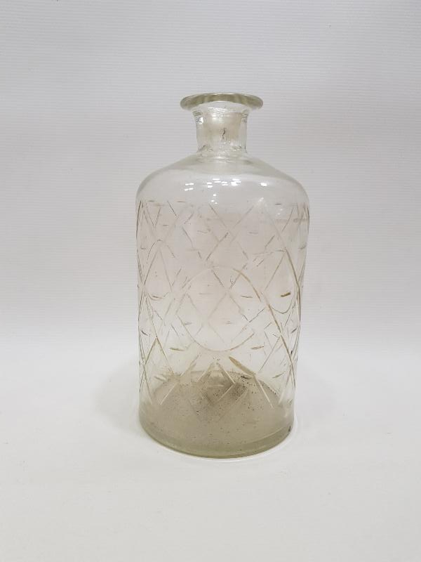 OSMANLI DÖNEMİ BEYKOZ İŞİ BİLLUR CAM ŞİŞE