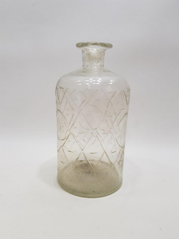 OSMANLI DÖNEMİ BEYKOZ İŞİ BİLLUR CAM ŞİŞE