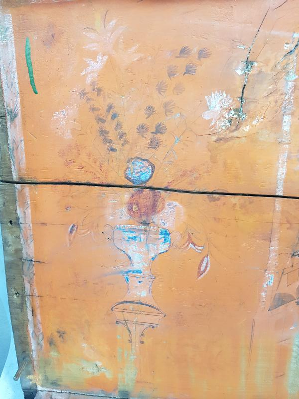 OSMANLI DÖNEMİ ÇOK NADİR SULTAN SELİM CAMİİ, KULELİ ASKERİ LİSESİ VE TÜRK BAYRAKLI GEMİ RESİMLİ SANDIK KAPAĞI