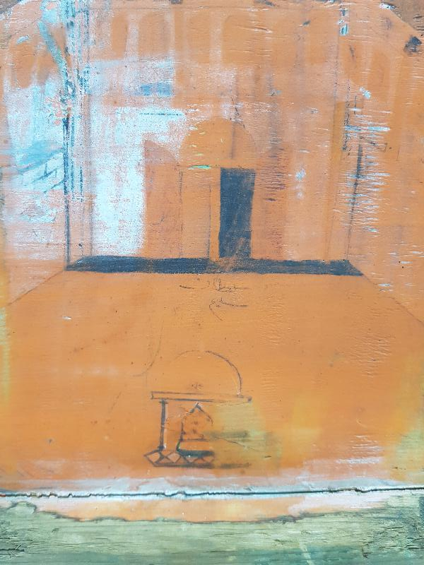 OSMANLI DÖNEMİ ÇOK NADİR SULTAN SELİM CAMİİ, KULELİ ASKERİ LİSESİ VE TÜRK BAYRAKLI GEMİ RESİMLİ SANDIK KAPAĞI