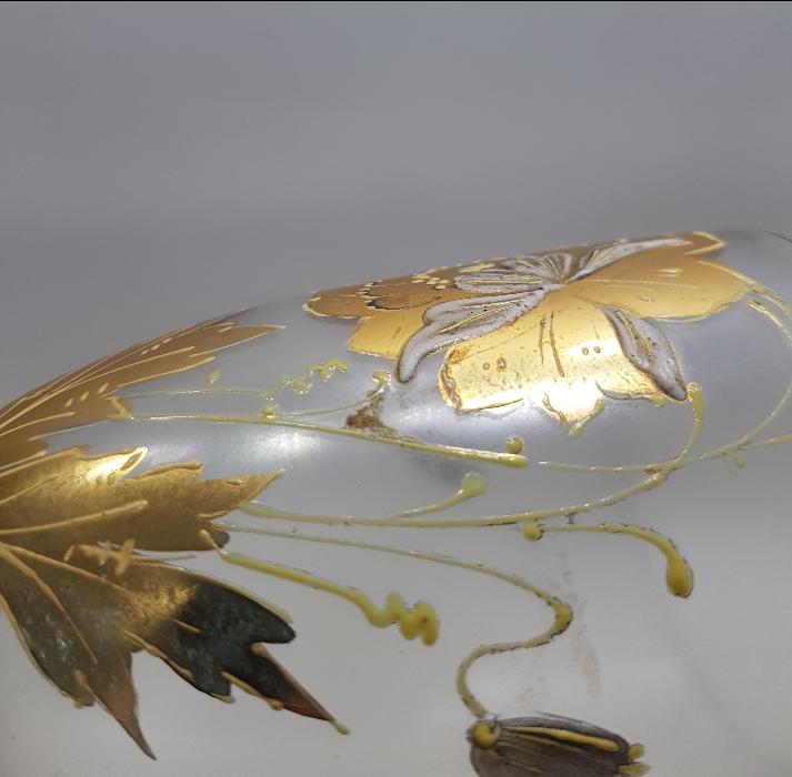 OSMANLI DÖNEMİ SARAY İŞİ ALTIN SIVAMA İŞÇİLİKLİ KRİSTAL KADEH