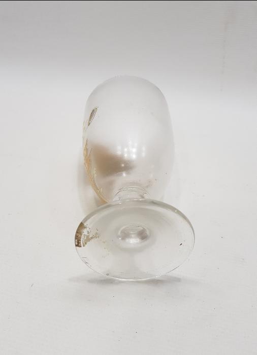 OSMANLI DÖNEMİ SARAY İŞİ ALTIN SIVAMA İŞÇİLİKLİ KRİSTAL KADEH