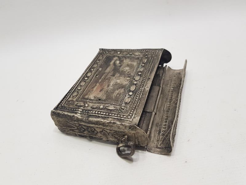 OSMANLI DÖNEMİ SÜLEYMAN MÜHÜRLÜ GÜMÜŞ KUR'AN KABI