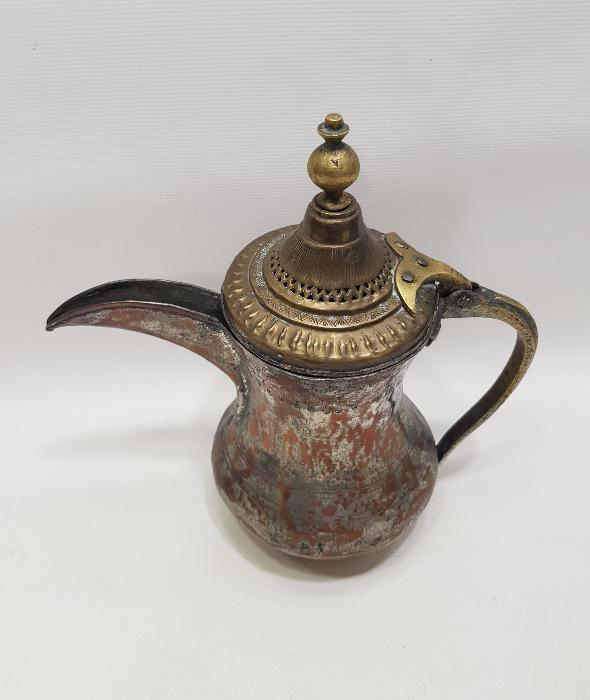 OSMANLI DÖNEMİ ÜZERİ SİKKE FORMLU BAKIR MIRRA