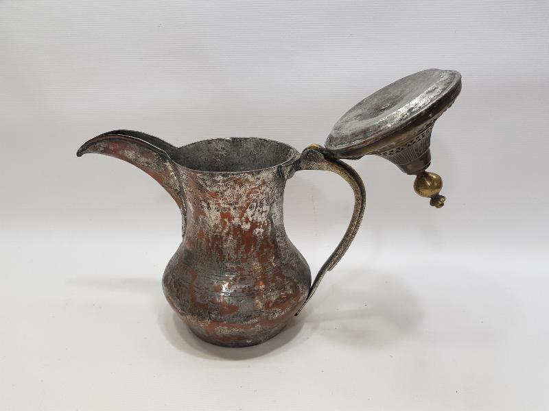 OSMANLI DÖNEMİ ÜZERİ SİKKE FORMLU BAKIR MIRRA