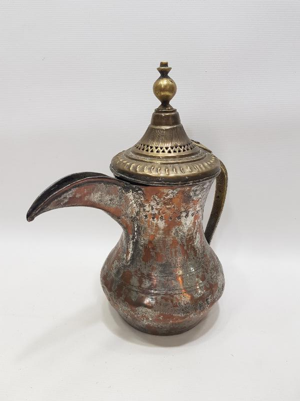 OSMANLI DÖNEMİ ÜZERİ SİKKE FORMLU BAKIR MIRRA