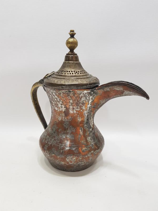 OSMANLI DÖNEMİ ÜZERİ SİKKE FORMLU BAKIR MIRRA