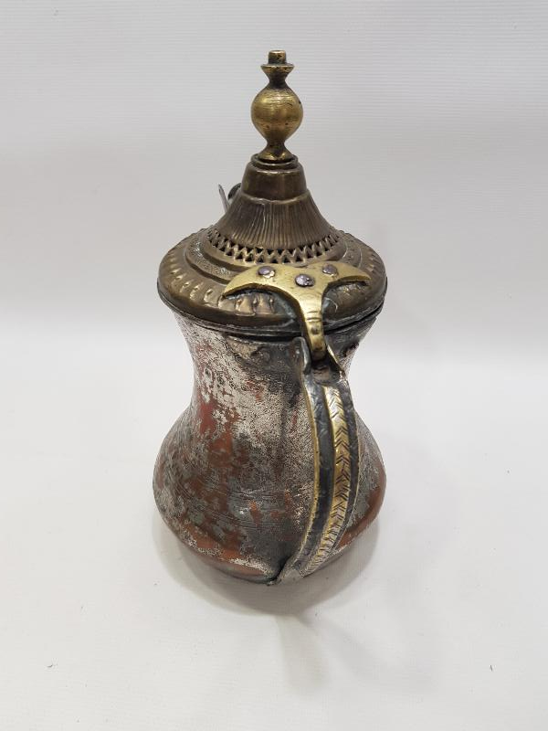 OSMANLI DÖNEMİ ÜZERİ SİKKE FORMLU BAKIR MIRRA