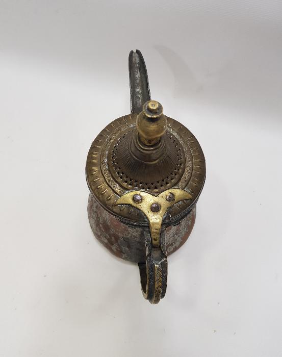 OSMANLI DÖNEMİ ÜZERİ SİKKE FORMLU BAKIR MIRRA