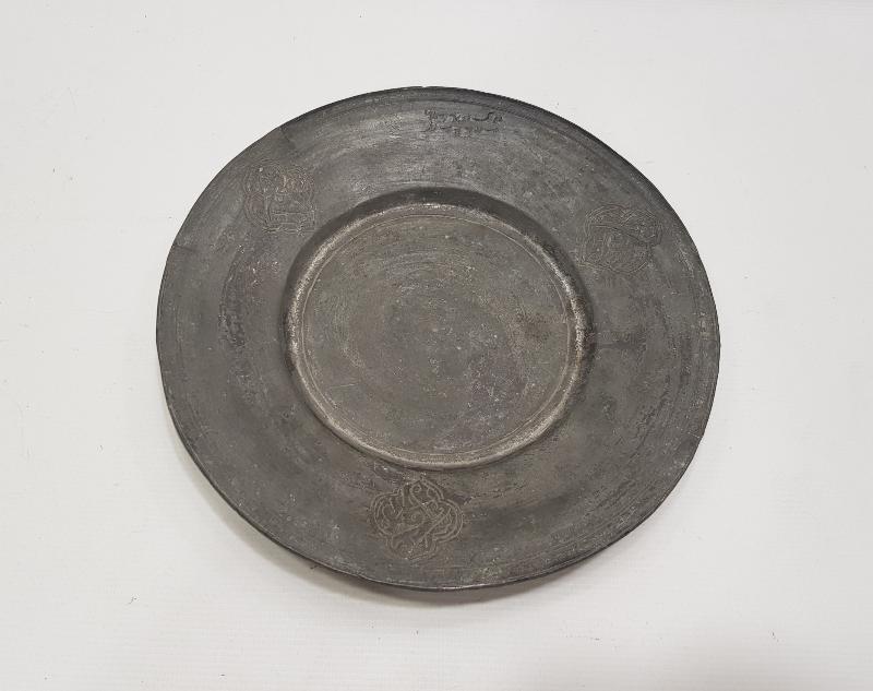 OSMANLICA YAZILI YENİÇERİ BAKIR TABAK