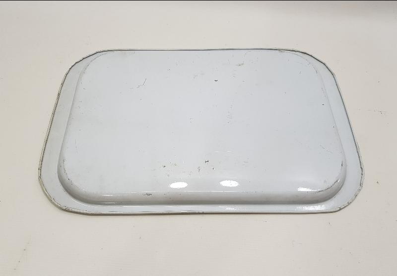 RUM GÜZELİ REFİKA RESİMLİ METAL KAHVE TEPSİSİ