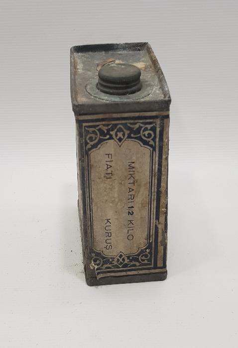 TC BARUT VE MEVADI İNFİLAKIYE İNHİSARLARI İKİNCİ NEVİ SİYAH AV BARUTU KUTUSU