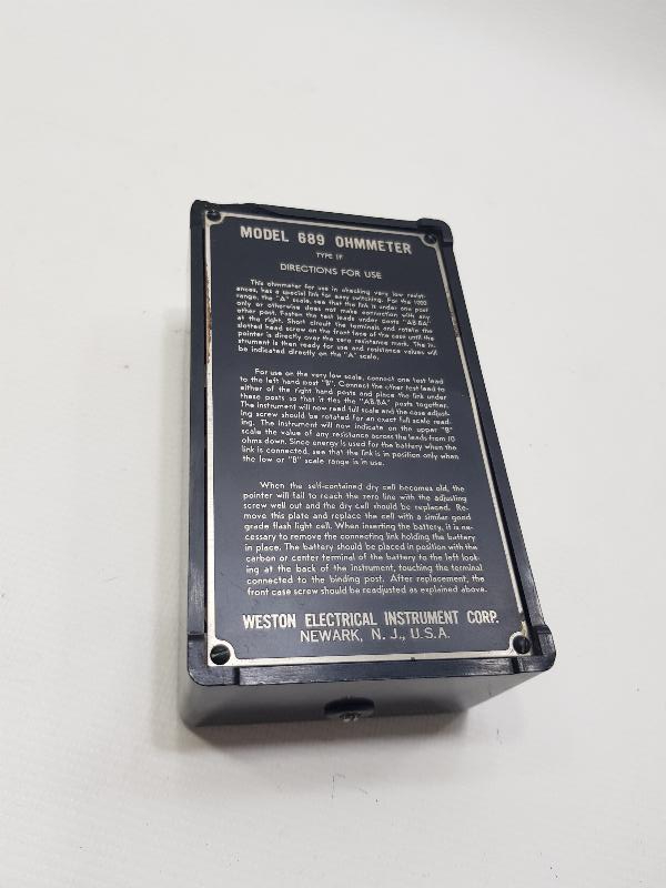 WESTON OHMMETRE