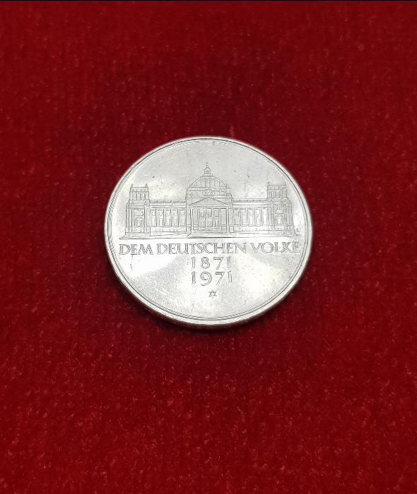 1971 ALMANYA 5 MARK GÜMÜŞ HATIRA PARA