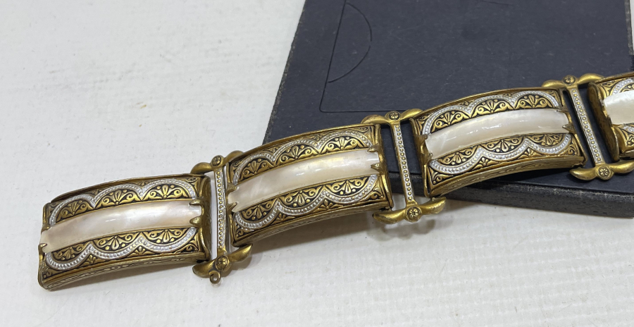 ALTIN VERMEYLİ TOLEDO İŞİ NADİR BİLEKLİK