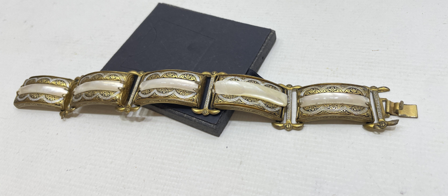 ALTIN VERMEYLİ TOLEDO İŞİ NADİR BİLEKLİK