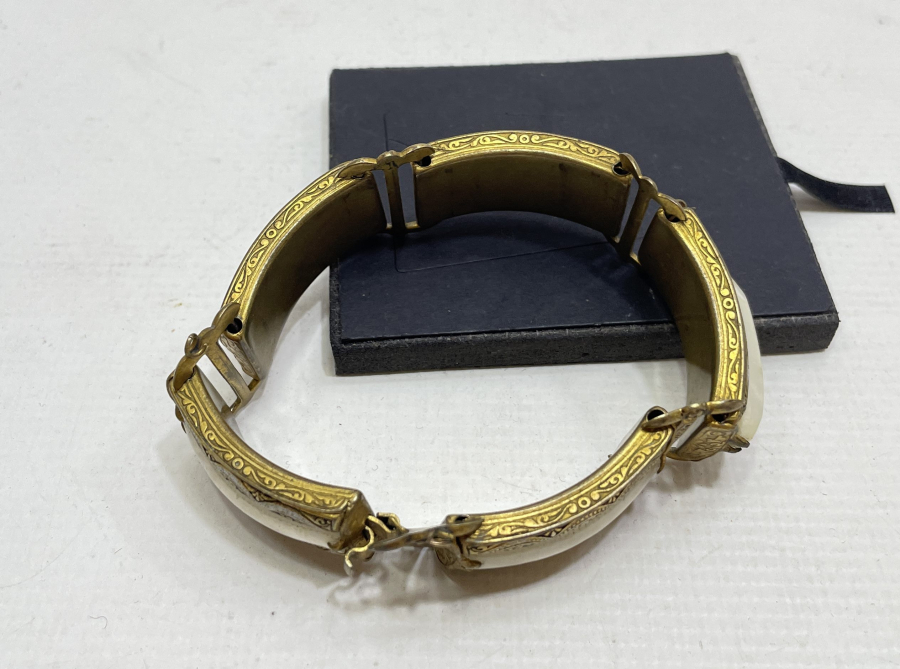 ALTIN VERMEYLİ TOLEDO İŞİ NADİR BİLEKLİK