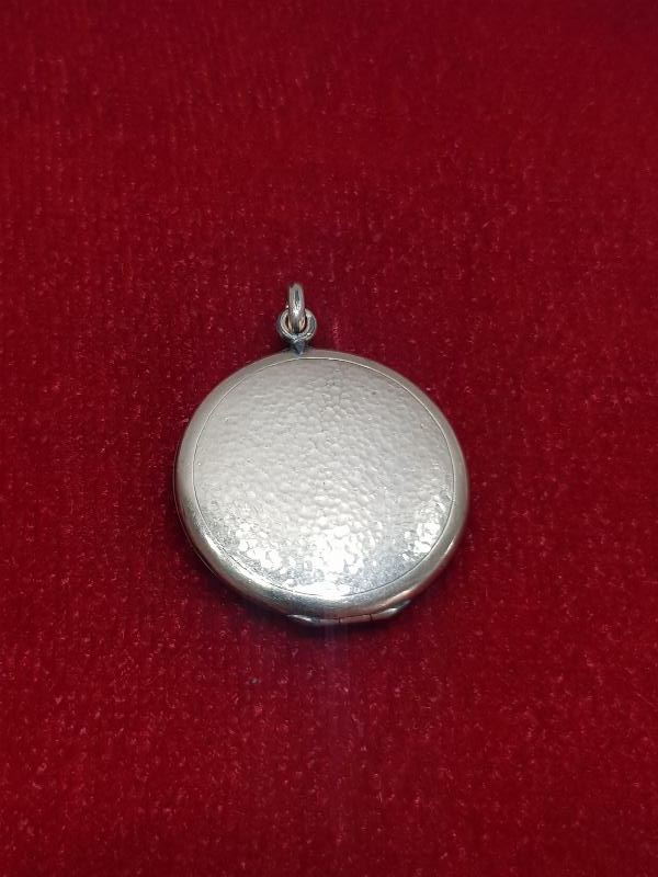 ANTİKA YAKUT TAŞLI VE ALTIN KAPLAMA RESİMLİK KOLYE UCU