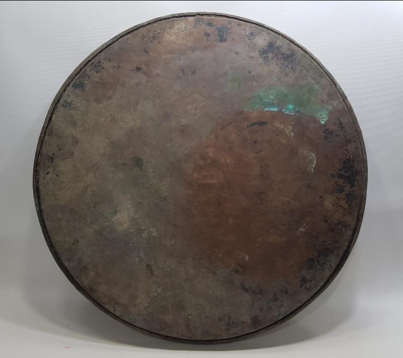 CAMİ RESİMLİ ANTİKA BAKIR SİNİ